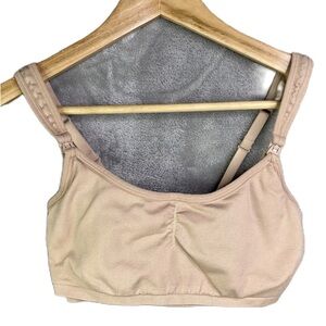 Aiden Beige Adjustable Strap Bra Nursing Pumping XL
